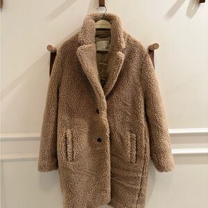 Wilfred Plush Tan Teddy Jacket